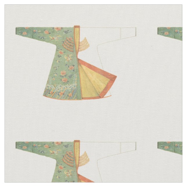 Zeichn des halb fertig gestellten Kimono Stoff (Nahaufnahme)