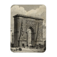 Zeichn des Monuments Porte Saint-Denis
