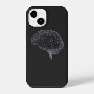 Zeichn des Polygonalen Gehirns - Neuronales Netzwe iPhone 14 Hülle