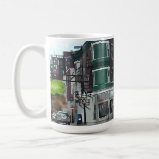 Zeichn des Stadtzentrums von Madison, Wisconsin Kaffeetasse