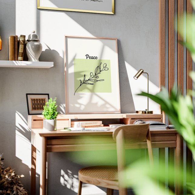 Zeichn eines Olivenzweigs Poster (Von Creator hochgeladen)