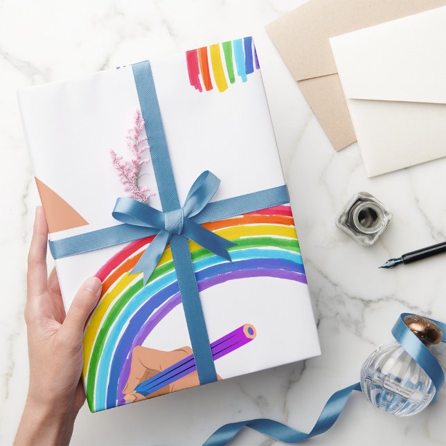 Zeichn eines Regenbogens Geschenkpapier (Von Creator hochgeladen)