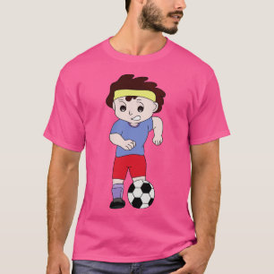 Zeichn eines spielenden Jungen T-Shirt