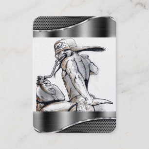 Zeichn für Motorrad-Visitenkarte Visitenkarte