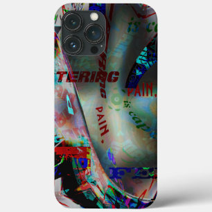Zeichn mit Ausschnitt aus dunklem Banner und Wortw Case-Mate iPhone Hülle