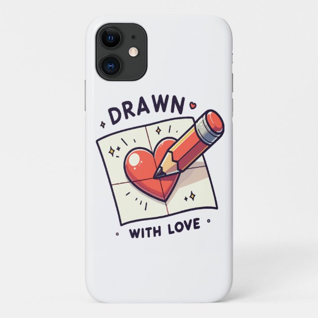 Zeichn mit Liebe Case-Mate iPhone Hülle (Rückseite)