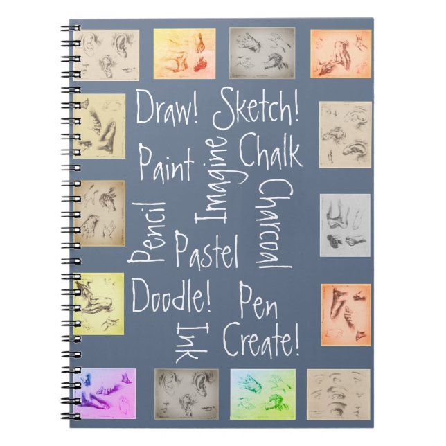 Zeichn-, Paint-, Sketch- und Antiquitätenstudien Notizblock (Vorderseite)