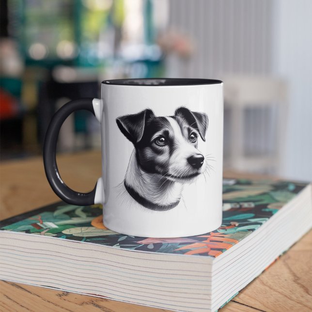 Zeichn von Jack Russell Terrier Tasse (Von Creator hochgeladen)