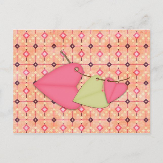 Zeichnen auf einer Zeichenfolge Postkarte (Vorderseite)