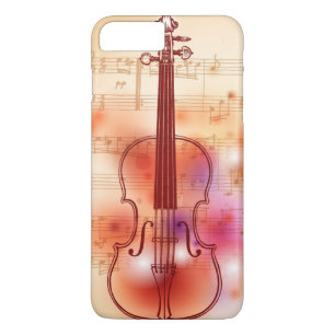 Zeichnen auf Watercolorhintergrund der Violine Case-Mate iPhone Hülle