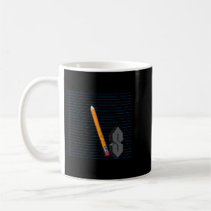 Zeichnen Cool Pointy S oder Super S 90s Kids Schoo Kaffeetasse