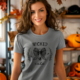 Zeichnen Coquette Black Bow Halloween Benutzerdefi Tri-Blend Shirt