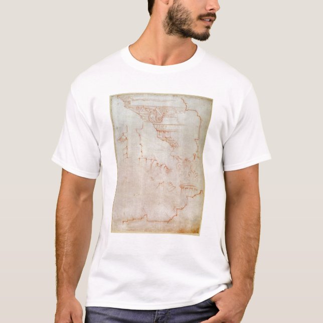 Zeichnen der Architekturdetails T-Shirt (Vorderseite)