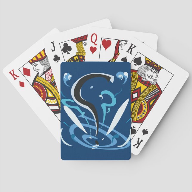 Zeichnen der Frage Spielkarten (Rückseite)