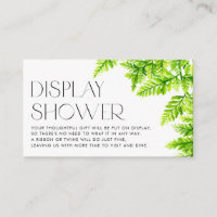 Zeichnen der grünen Fern-Blätter Display-Dusche