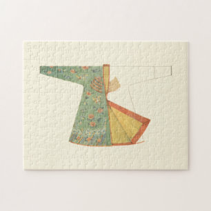 Zeichnen des unfertigen Kimono Puzzle