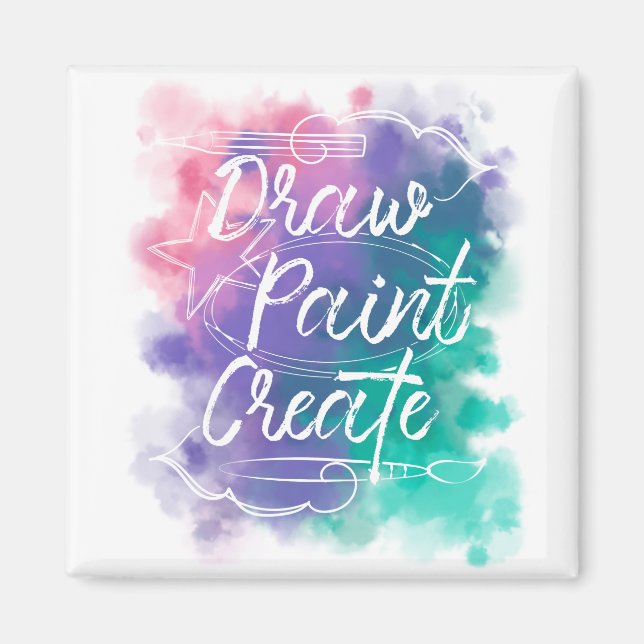 Zeichnen, Farbe, Erstellen Magnet (Vorne)