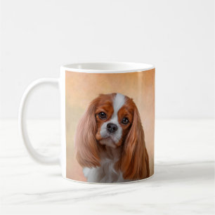 Zeichnen Hundeunbekümmerten Königcharles Spaniel Kaffeetasse