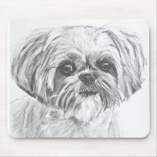 Zeichnen Shih-Tzu Mousepad