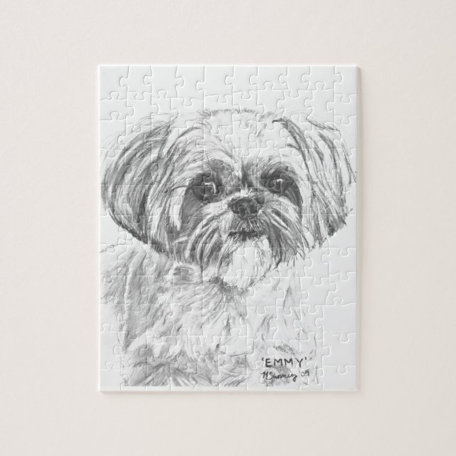 Zeichnen Shih-Tzu Puzzle (Vertikal)