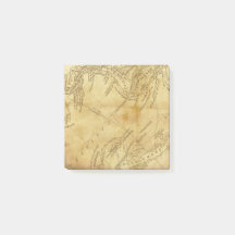 zeichnen Sie alte elegante Post-Itpapieranmerkung