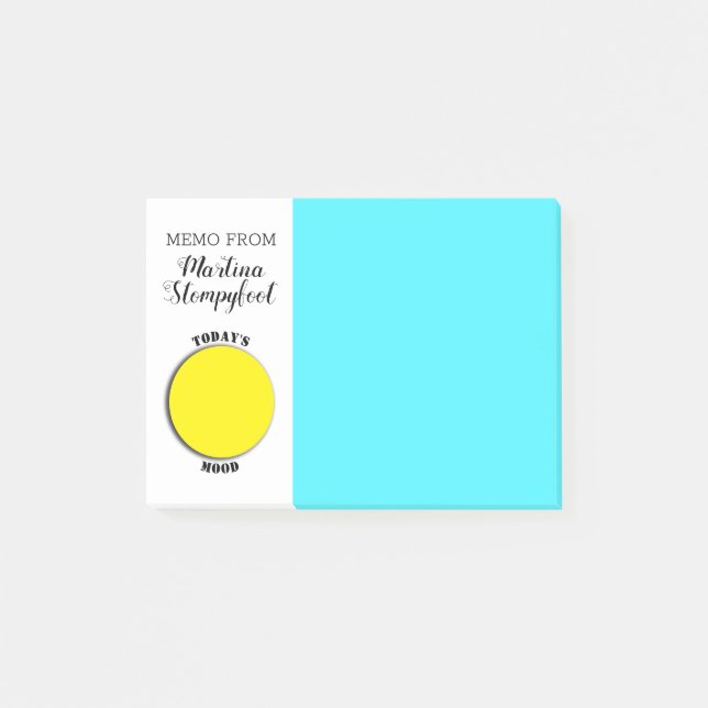 Zeichnen Sie Ihre eigenen emoji heutigen Post-it Klebezettel (Vorderseite)