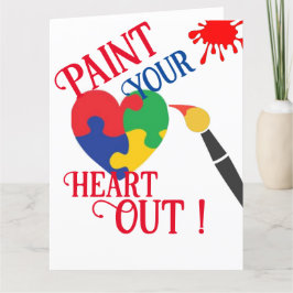 Zeichnen Sie Ihre Herz-Out-Karte Dankeskarte