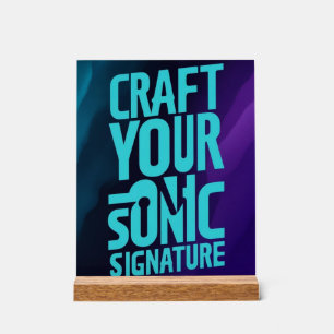 Zeichnen Sie Ihre Sonic-Signatur Acrylschild