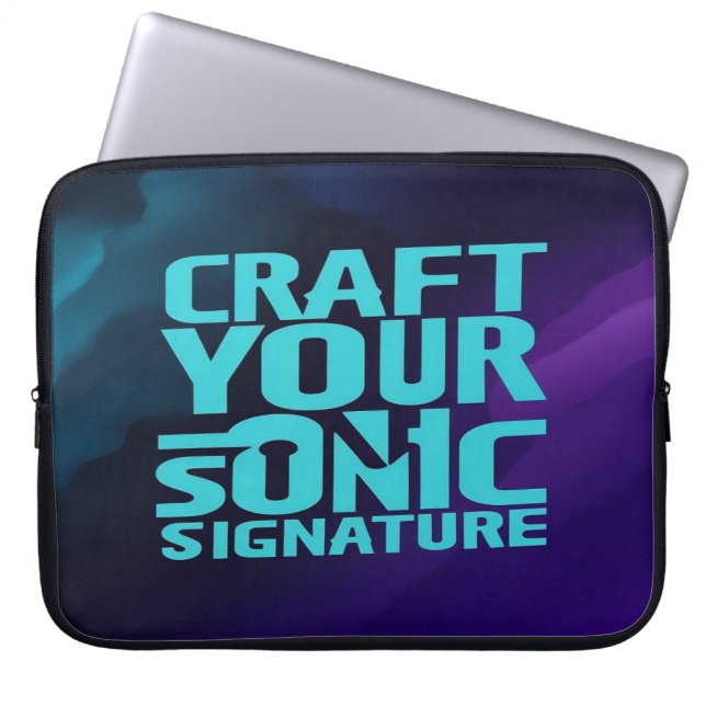 Zeichnen Sie Ihre Sonic-Signatur Laptopschutzhülle (Vorderseite)