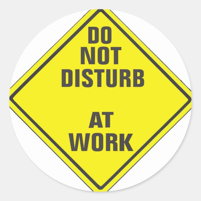 ZEICHNEN SIE KEIN BENUTZERPRO-SIGN FÜR JEMANDEN AB RUNDER AUFKLEBER (Vorderseite)