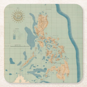 Zeichnen Sie keine 4 orographisch auf Rechteckiger Pappuntersetzer