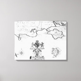 Zeichnen Sie No.7 auf, das den Weg der Leinwanddruck