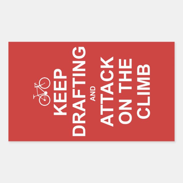 Zeichnen und Angriff auf die Kletterwand behalten Rechteckiger Aufkleber (Vorderseite)