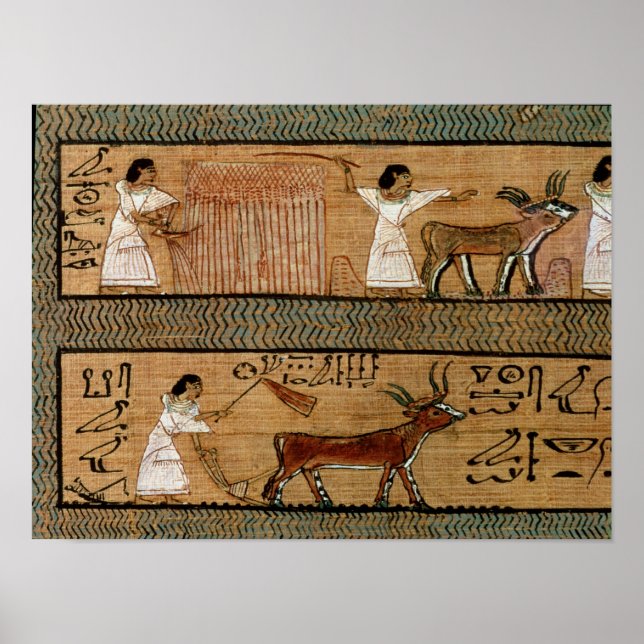 Zeichnen und Pflügen, eine Darstellung detailliere Poster (Vorne)