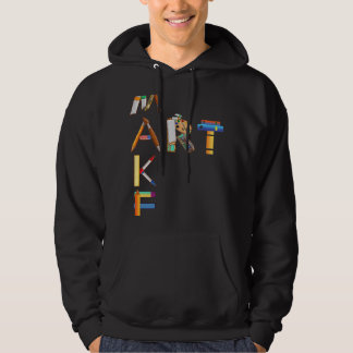 Zeichnen von Farbpalette und Pinselpinsel für Küns Hoodie