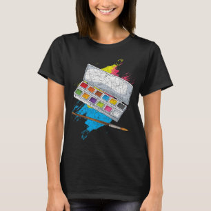 Zeichnen von Kunstmalerei Doodling Paint Palette A T-Shirt