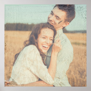 Zeichnen von Pinselstrichen Pinselstriche Foto übe Poster