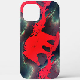 zeichnend abstrakter roter Elefant, sehr rustikale Case-Mate iPhone Hülle