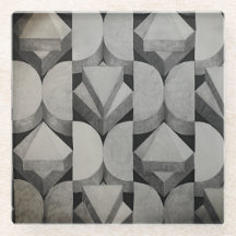 Zeichnend abstrakter Untersetzer