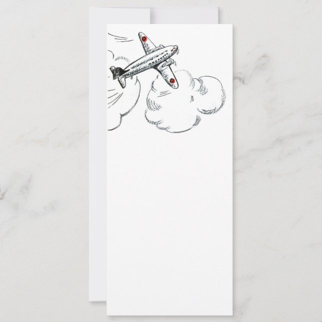 Zeichnend altmodisches Flugzeug (Vorderseite)