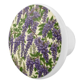 Zeichnend amerikanisches Wisteria Keramikknauf