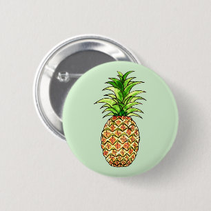 zeichnend Ananas Button