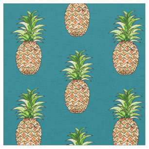 zeichnend Ananas Stoff