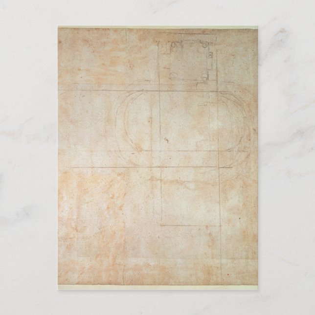 Zeichnend Architektur Postkarte (Vorderseite)