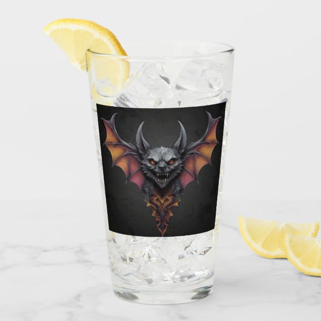 Zeichnend beängstigender Bat-Tinte, Glas (Vorderseite Ice)