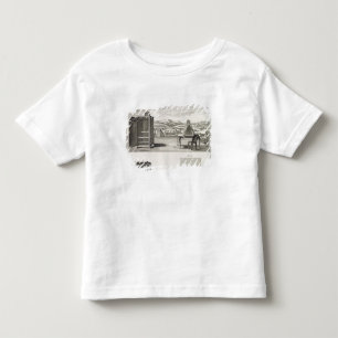 Zeichnend Beihilfen: eine einfache hölzerne Kamer Kleinkind T-shirt