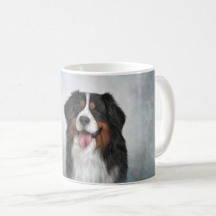 Zeichnend Berner Hund Kaffeetasse