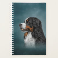 Zeichnend Berner Hund