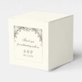Zeichnend Blume Elfenbeinhochzeit Geschenkschachtel