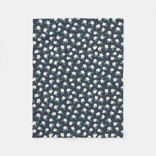 Zeichnend Blume Fleecedecke (Vorderseite)